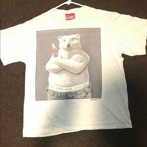 Rare 1995 Coca-cola Polor Bear Single Stitch